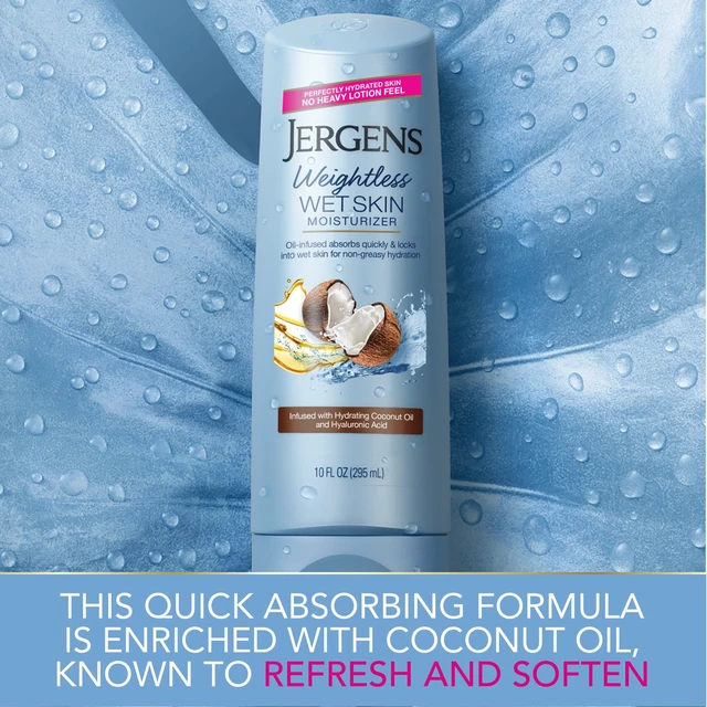 Alt view image 5 of 6 - Jergens Wet Skin Body Moisturizer for Dry Skin, In-Shower Lotion, Coconut, 10 fl oz