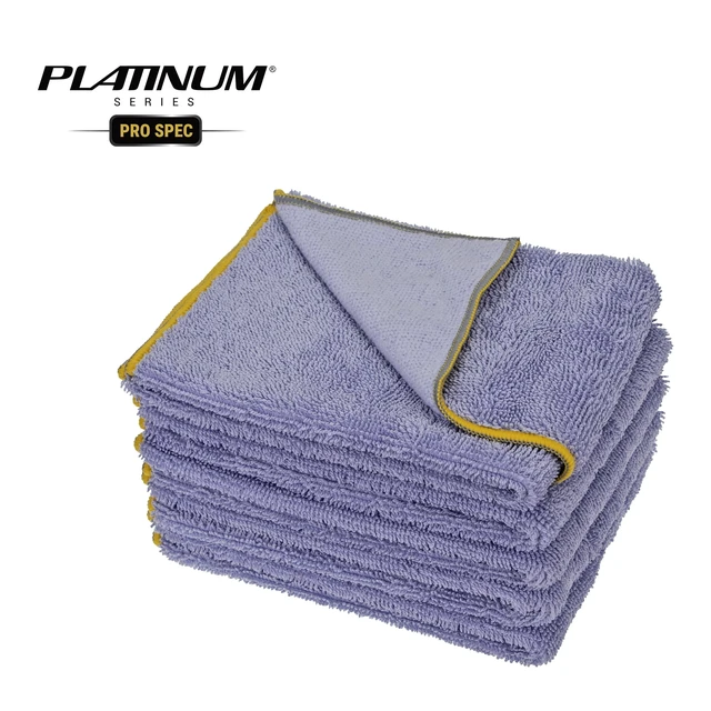 Alt view image 5 of 7 - Platinum Series Pro Spec 16x16 Twisted Terry Multi-Use Detail Towel 5 Pack