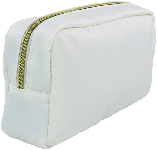 Main image of Zippered Customizable Nylon Storage Bag Hello Hobby Medium White