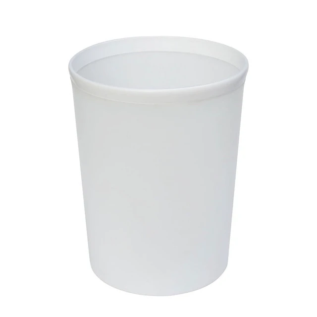 Alt view image 6 of 6 - Mainstays Frosted White Plastic Wastebasket, 2.1 gal
