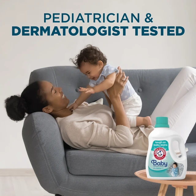Alt view image 5 of 5 - ARM & HAMMER Baby Laundry Detergent Liquid, Cuddly Clean Scent, 100.5Fl Oz, 77Loads