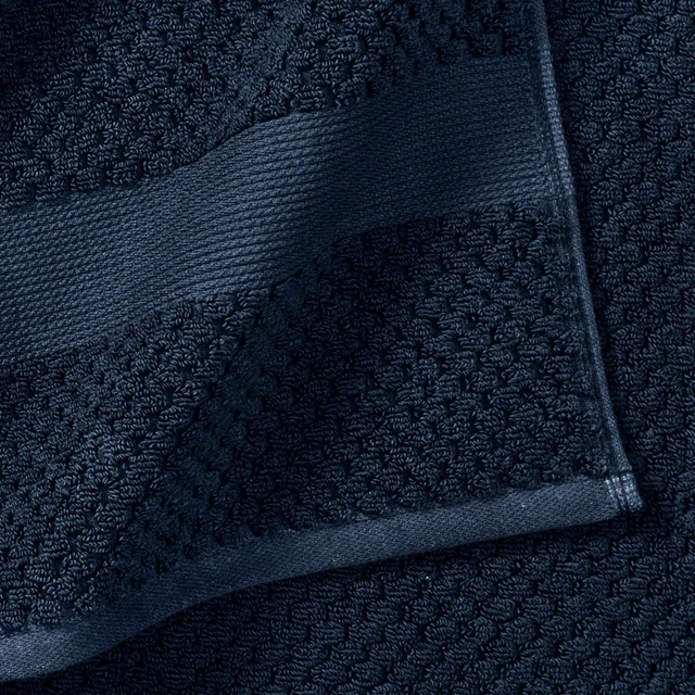 Alt view image 6 of 6 - Better Homes & Gardens Signature Soft Cotton Popcorn Textured Bath Towel, Blue Admiral