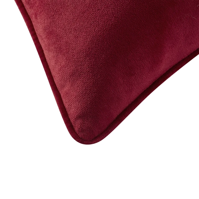 Alt view image 4 of 5 - Holiday Time Red Velvet Decorative Pillow, 18in x 18in