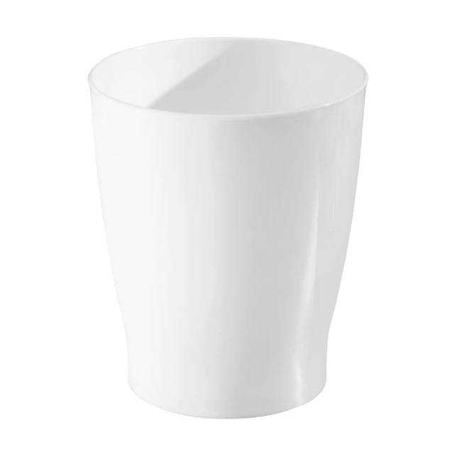 Alt view image 2 of 3 - IDesign Franklin Plastic Wastebasket White
