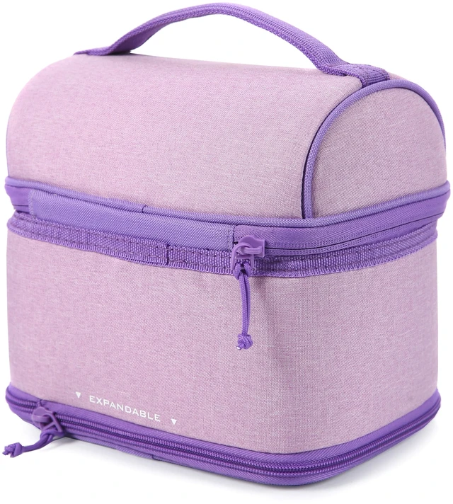 Alt view image 4 of 6 - Arctic Zone Lavender Purple Expandable Lunch Box with Thermal Insulation and Ice Pack