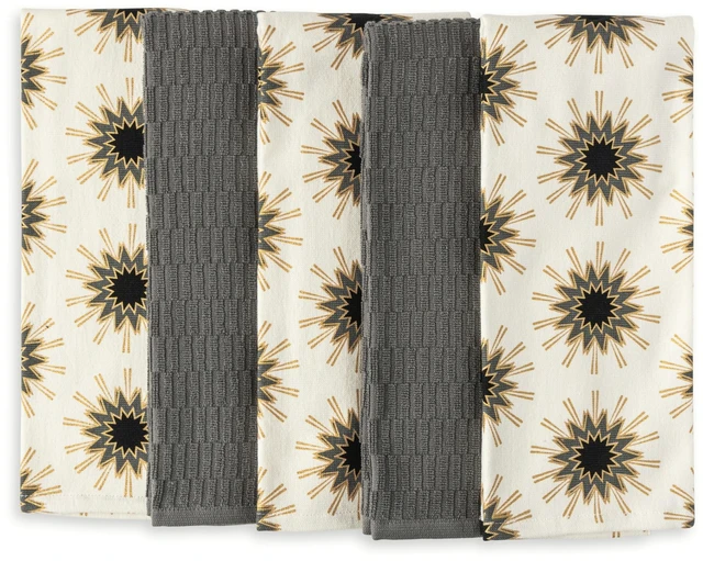 Main image of Thyme & Table Starburst Kitchen Towel Set, 5-Pack, 16x28 Inches
