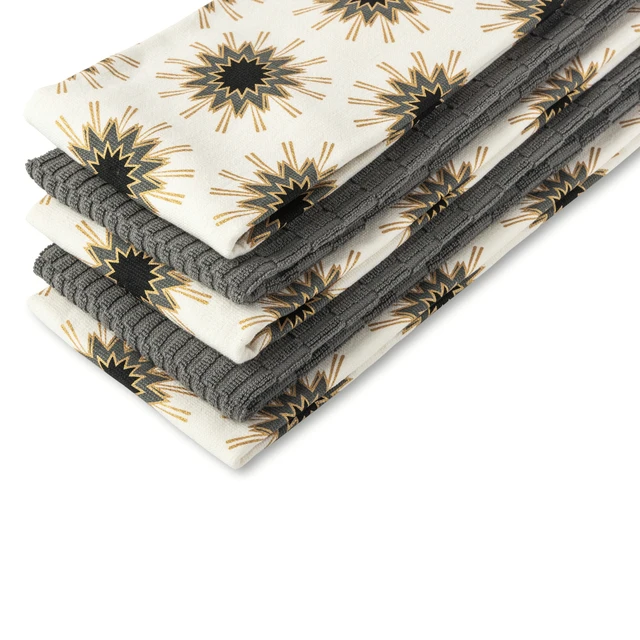 Alt view image 5 of 5 - Thyme & Table Starburst Kitchen Towel Set, 5-Pack, 16x28 Inches
