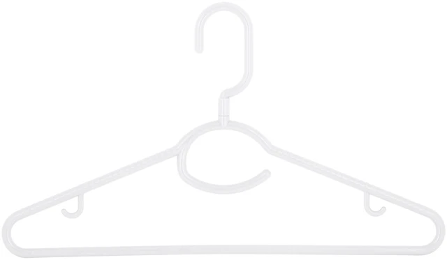Main image of Laundry 360 5-Pack Swivel Neck Hangers, White