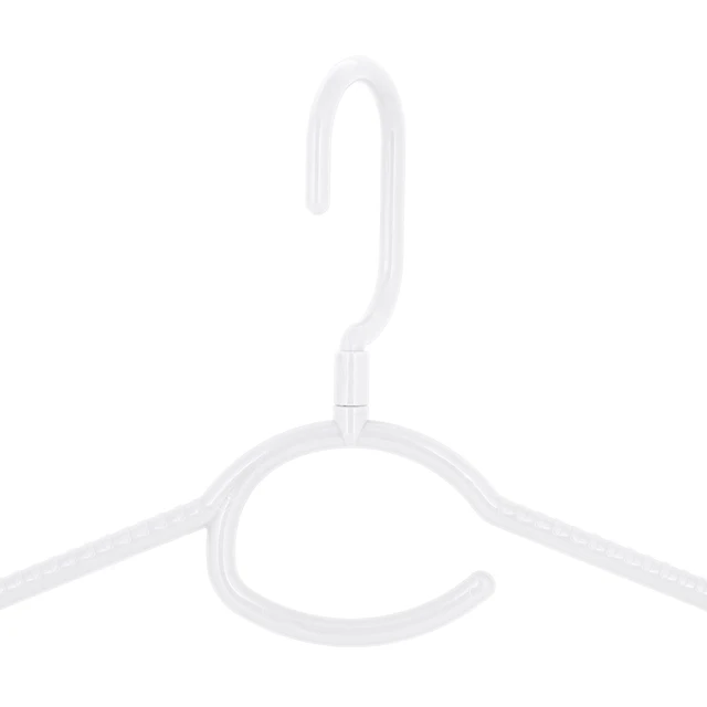 Alt view image 5 of 5 - Laundry 360 5-Pack Swivel Neck Hangers, White
