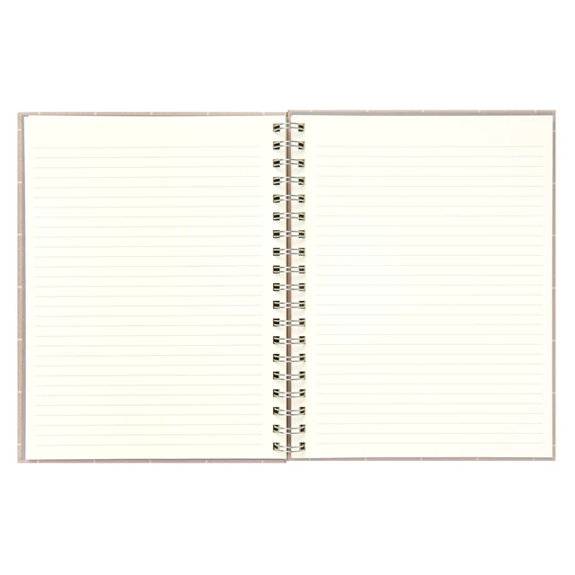 Alt view image 2 of 6 - Mintgreen Spiral Bound Notepad, 7.4" x 9.75", Checked Tan, 105 Sheets