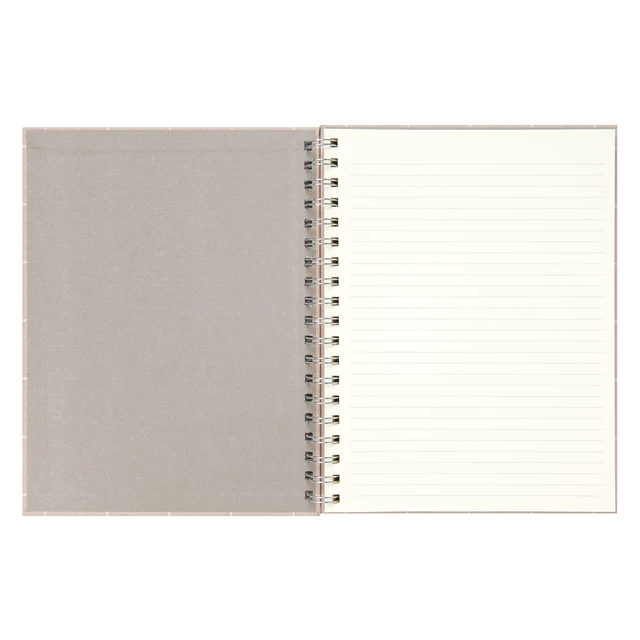 Alt view image 6 of 6 - Mintgreen Spiral Bound Notepad, 7.4" x 9.75", Checked Tan, 105 Sheets
