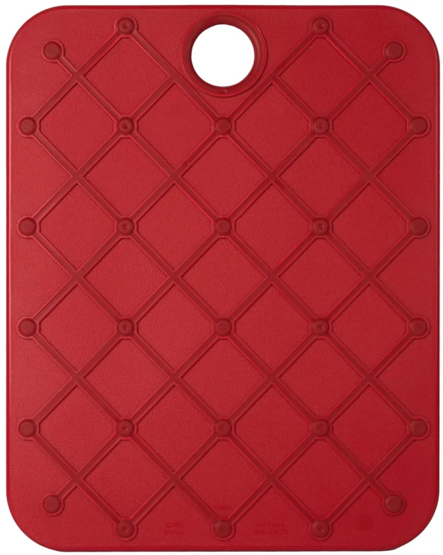 Main image of Architec Gripper Non-Slip Poly Cutting Board, 14" x 11", Red