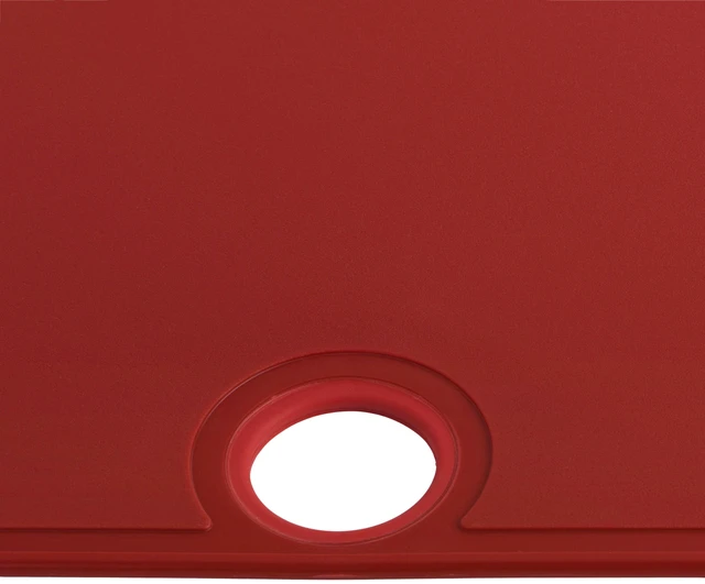Alt view image 4 of 6 - Architec Gripper Non-Slip Poly Cutting Board, 14" x 11", Red