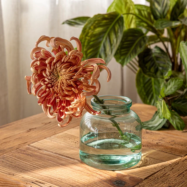 Alt view image 4 of 6 - Mainstays Wide Jug Glass Vase 5in Green