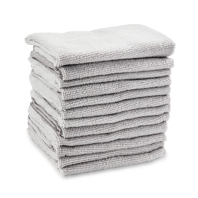 Alt view image 5 of 5 - Libman Heavy Duty Household Microfiber Cleaning Cloths & Wipes, Gray, 12Count