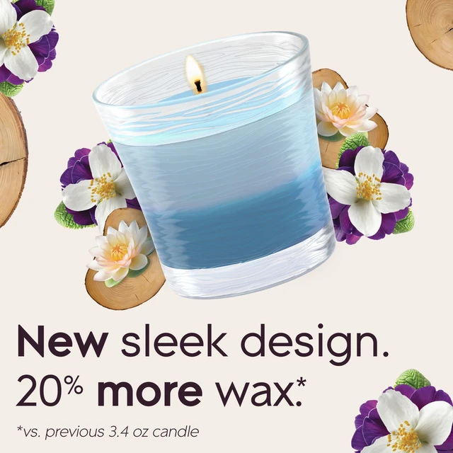 Alt view image 3 of 5 - Glade 2in1 Single Wick Candles, Moonlit Walk + Wandering Stream, 8.16 oz, 2 Count