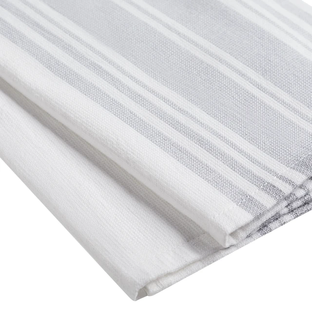Alt view image 4 of 5 - 3-Pack Better Homes & Gardens Soft Silver Cotton Oversized Kitchen Towels