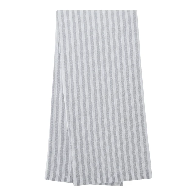 Alt view image 5 of 5 - 3-Pack Better Homes & Gardens Soft Silver Cotton Oversized Kitchen Towels