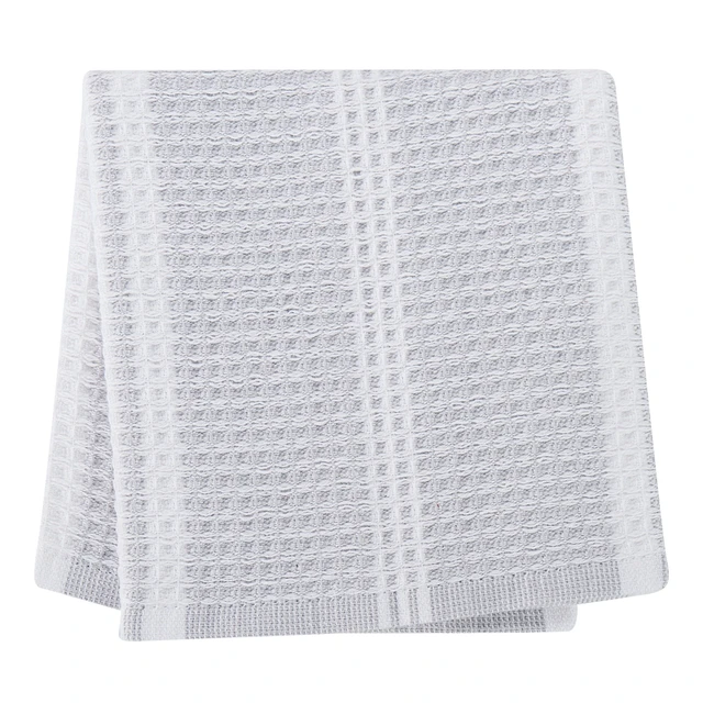 Alt view image 2 of 5 - Better Homes & Gardens 4-Pack Kitchen Towels, Soft Silver