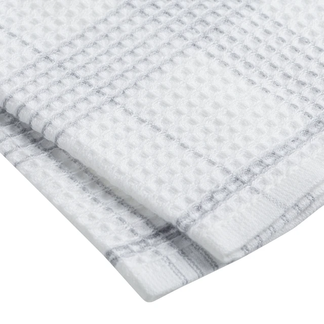 Alt view image 4 of 5 - Better Homes & Gardens 4-Pack Kitchen Towels, Soft Silver
