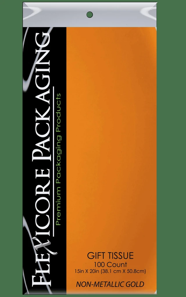Alt view image 4 of 7 - Flexicore Packaging Gift Wrap Tissue Paper, Antique Gold, 15"x20", 100 ct