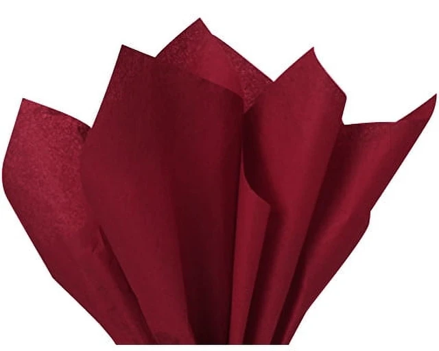 Alt view image 2 of 2 - Gift Wrap Tissue Paper, Burgundy, 15in x 20in, 100 Sheets