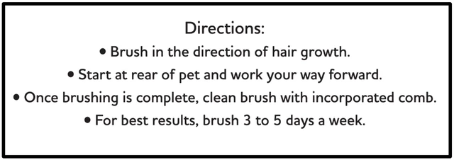 Alt view image 6 of 6 - Vibrant Life Slicker Dog Brush + Cleaning Dog Comb