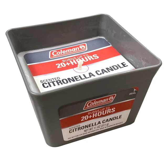 Alt view image 2 of 3 - Coleman 2-Wick Citronella Candle 11oz Square Pail