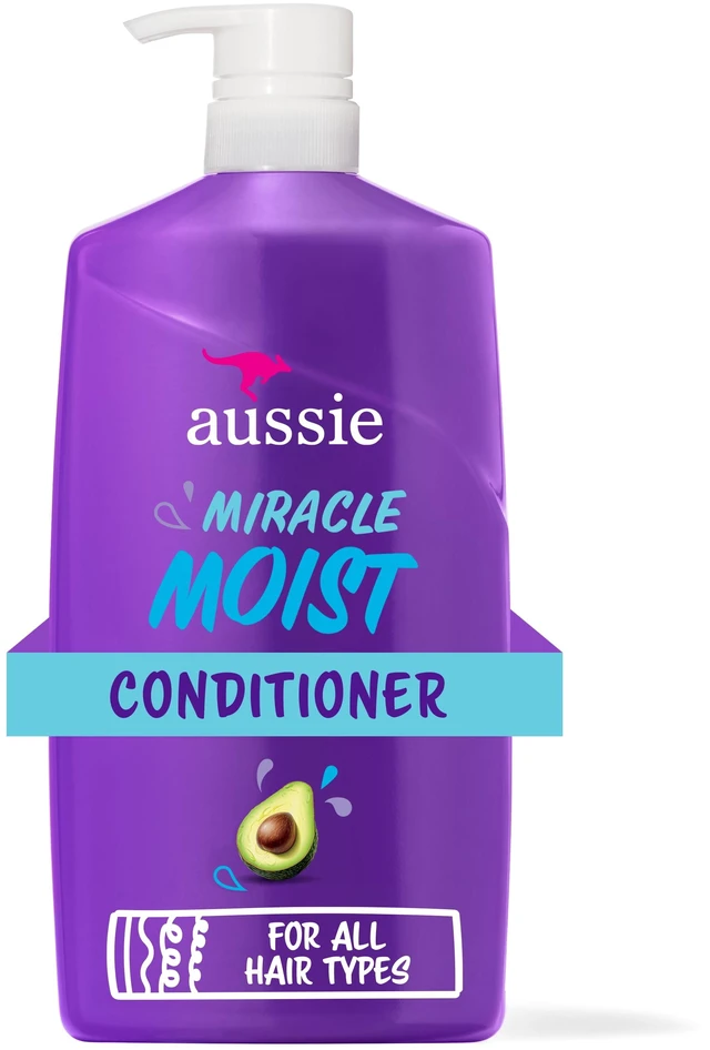 Main image of Aussie Miracle Moist Conditioner with Avocado, Paraben Free, for Dry Hair Types, 26.2 oz