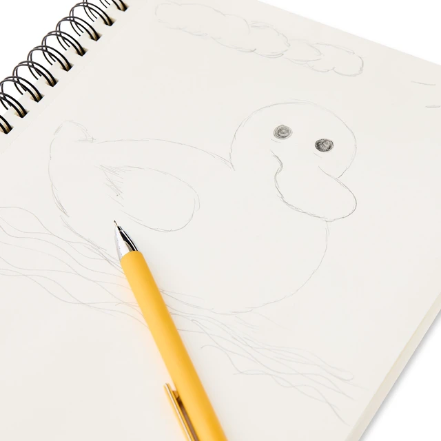 Alt view image 2 of 5 - Pen+Gear Spiral Sketch Book, 12in x 9in, 75 White Acid-Free Perforated Sheets