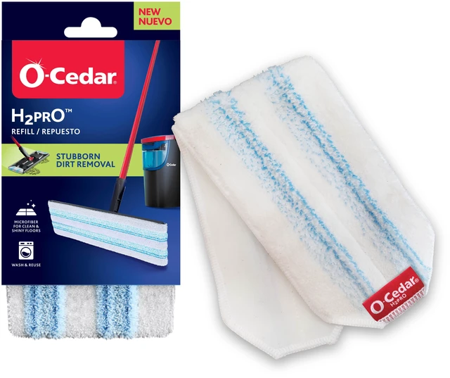 Main image of O-Cedar H2prO Replacement Microfiber Flat Mop Head, Machine Washable