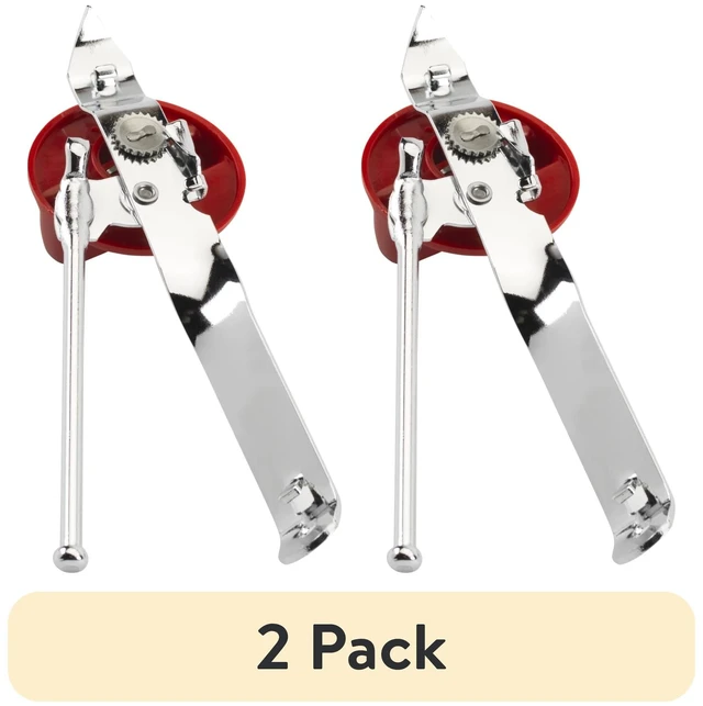 Main image of 2 Pack GoodCook 3-in-1 Chrome Plated Manual Can Opener with Stainless Steel Finish