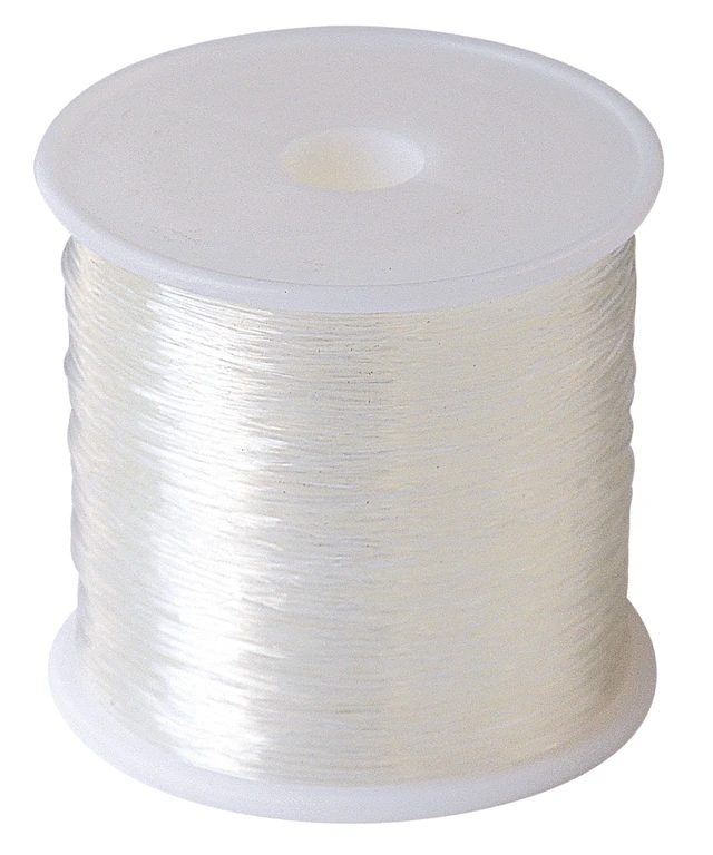 Alt view image 2 of 5 - Hello Hobby Elastic Bead Stretch Cord 0.7mm Clear 328ft
