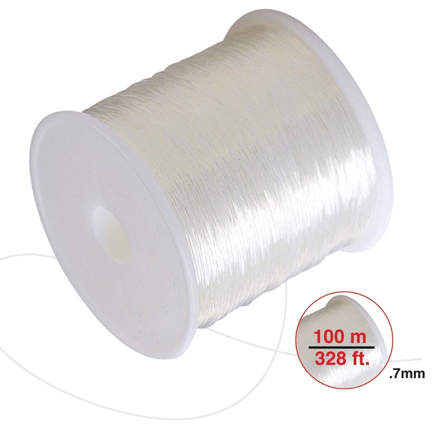Alt view image 3 of 5 - Hello Hobby Elastic Bead Stretch Cord 0.7mm Clear 328ft