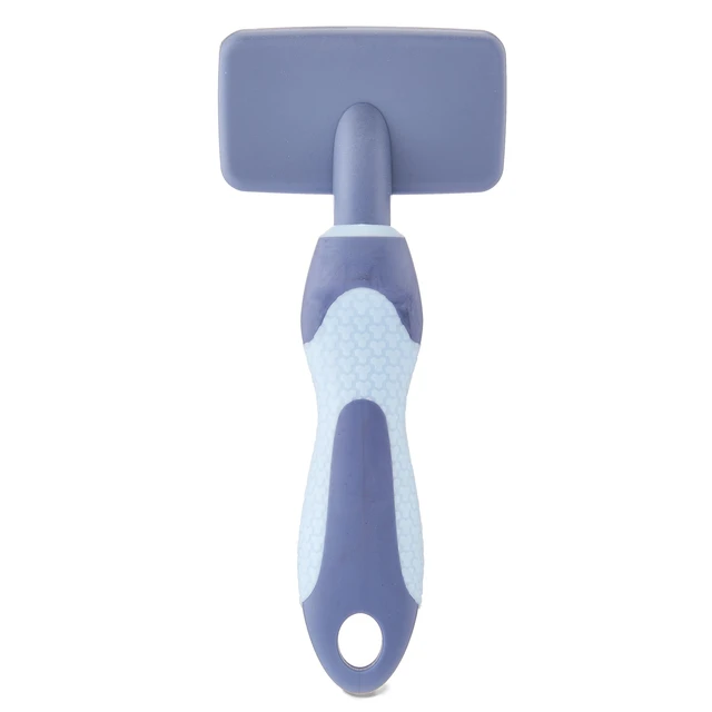 Alt view image 5 of 6 - Vibrant Life Plastic Dog Slicker Grooming Brush with TPR Grip