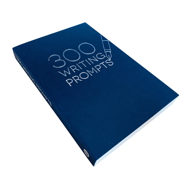 Alt view image 4 of 7 - Piccadilly 300 Writing Prompts Journal, Navy Card Stock Cover, 204 Pages