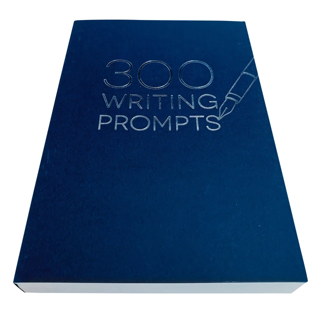 Alt view image 3 of 7 - Piccadilly 300 Writing Prompts Journal, Navy Card Stock Cover, 204 Pages