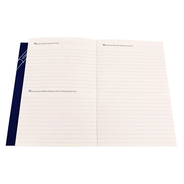 Alt view image 6 of 7 - Piccadilly 300 Writing Prompts Journal, Navy Card Stock Cover, 204 Pages