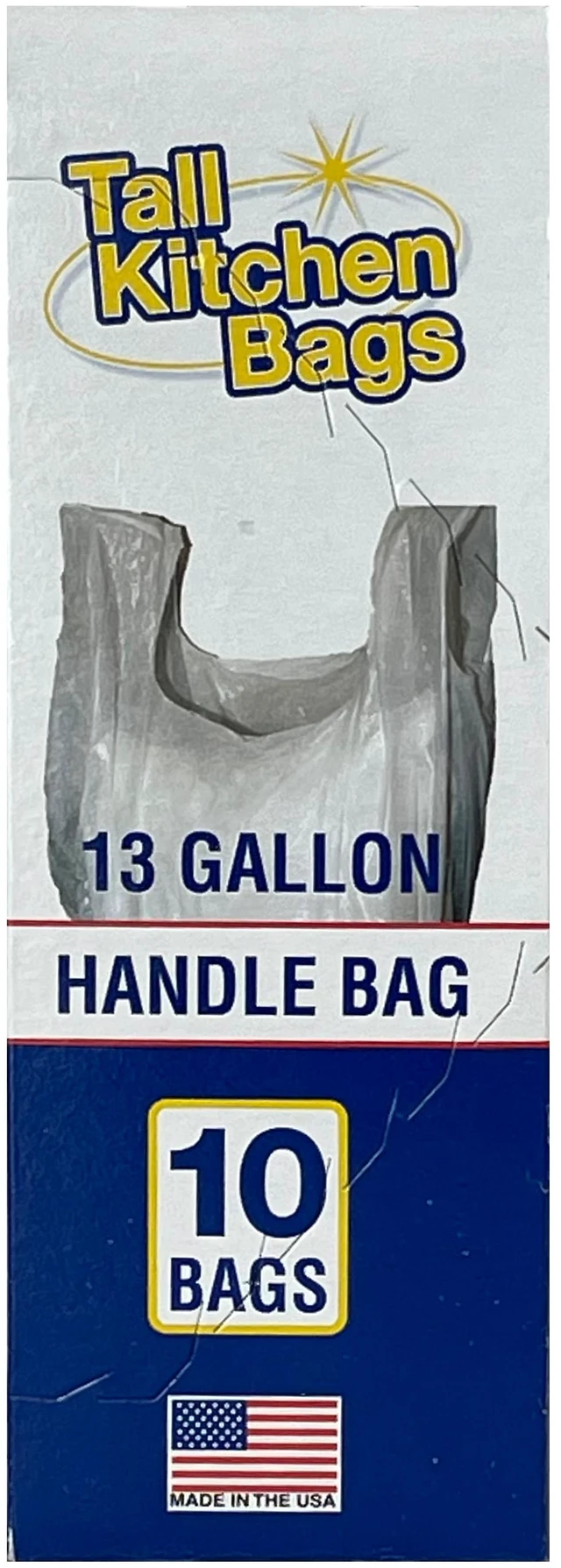 Alt view image 5 of 7 - 13 Gallon Basic Kitchen Trash Bags with Handle, 4 Pack, 10 Count