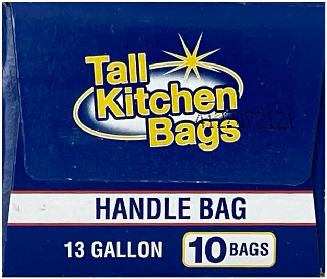 Alt view image 7 of 7 - 13 Gallon Basic Kitchen Trash Bags with Handle, 4 Pack, 10 Count