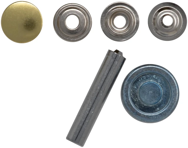 Alt view image 4 of 6 - Dritz Heavy Duty Snap Kit 7 Count Gold