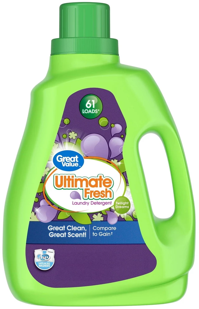 Main image of Great Value Ultimate Fresh Laundry Detergent Twilight Dreams 88fl oz 61 Loads