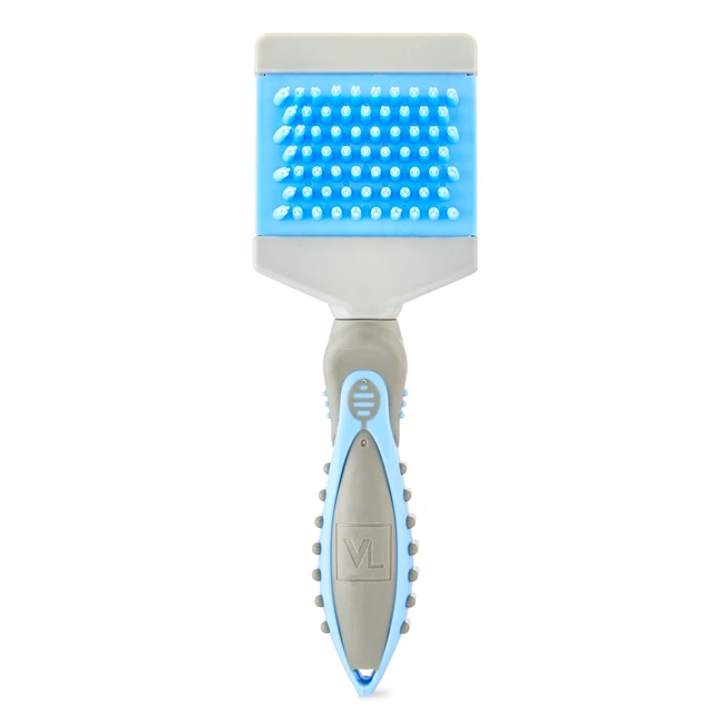Alt view image 2 of 5 - Vibrant Life Flexible Massage and Slicker Brush for Cats