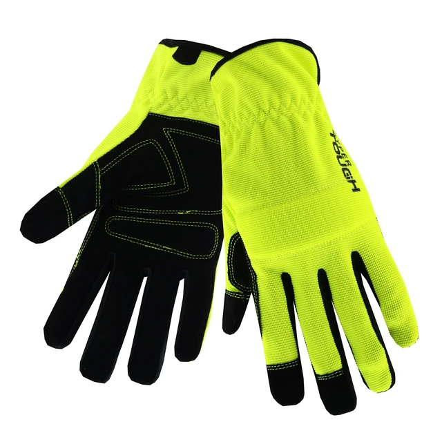 Alt view image 2 of 6 - Hyper Tough Synthetic Leather Work Gloves with Knuckle Protection, 1 Pair, Size Medium, Various Colors