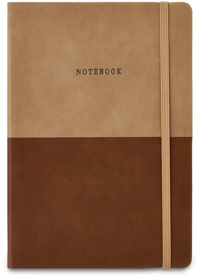 Main image of Pen+Gear Simulated Leather Journal, Brown, 6in x 8in, 256 Ruled Pages