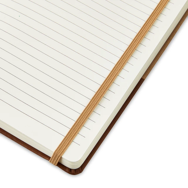 Alt view image 3 of 3 - Pen+Gear Simulated Leather Journal, Brown, 6in x 8in, 256 Ruled Pages