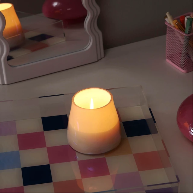 Alt view image 4 of 6 - Urban Shop 6.7" x 5.9" Iridescent Pink Mushroom Candle