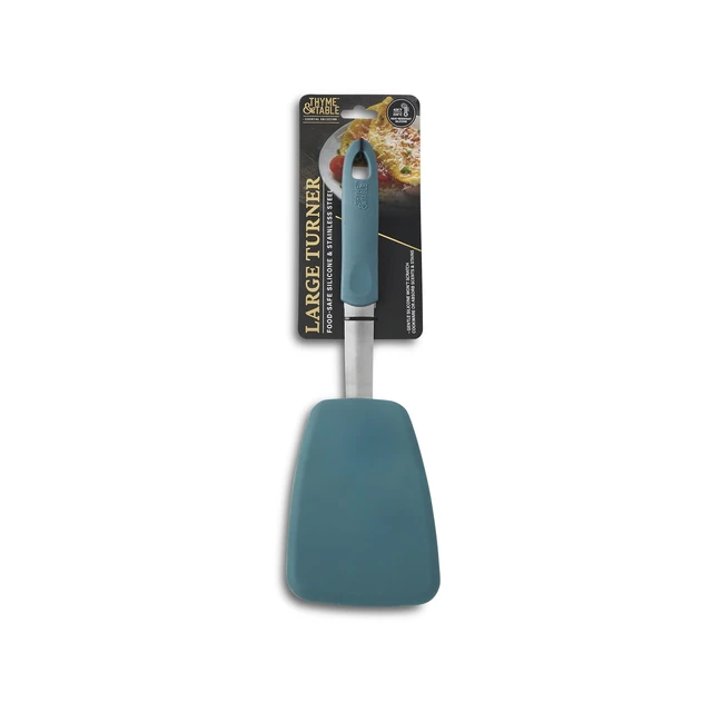 Alt view image 4 of 5 - Thyme & Table Food-Safe Silicone Large Turner, Seafoam Green