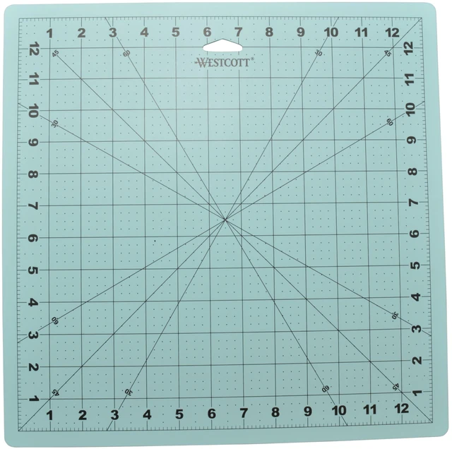 Main image of Westcott 13" x 13" Self-Healing Cutting Mat, Blue, 1-Count