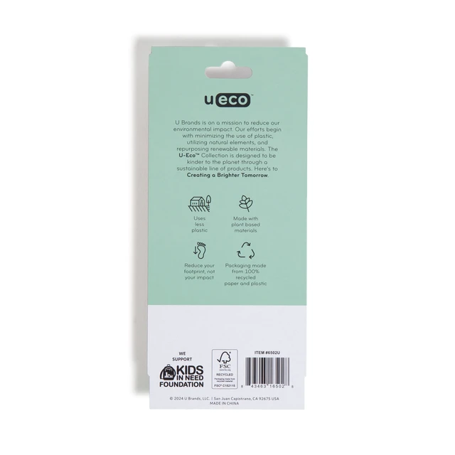 Alt view image 5 of 6 - U Brands U-Eco Ballpoint Pens, Fine Point, 0.7mm, Black Ink, 4 Count